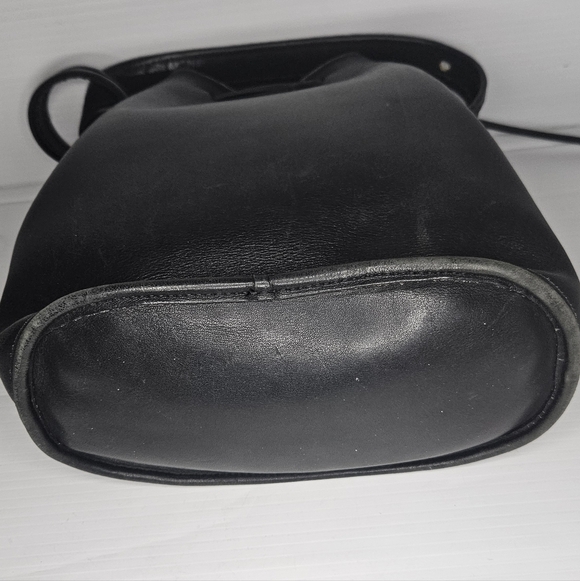 Coach Vintage 9952 Lula "Smith's Legacy" Black Leather Drawstring Bucket Bag - Picture 11 of 16